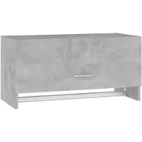 vidaXL Kledingkast, betonkleur, 70x32,5x35 cm, houtvezel