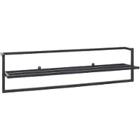 Yiwydaa Handdoekenrek 95x25x22 cm ijzer zwart