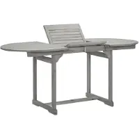 vidaXL - Tuintafel - (120-170)x80x75 - cm - massief - acaciahout