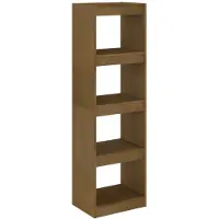 vidaXL Boekenkast/kamerscherm 40x30x135,5 cm grenenhout honingbruin