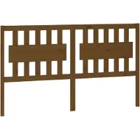 vidaXL Hoofdbord 155,5x4x100 cm massief grenenhout honingbruin