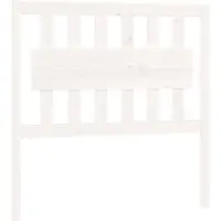vidaXL Hoofdbord 95,5x4x100 cm massief grenenhout wit