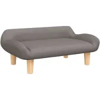 vidaXL Kinderbank 70x40x24 cm stof taupe