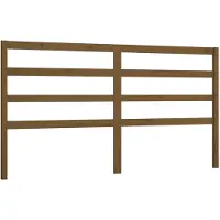 vidaXL Hoofdbord 206x4x100 cm massief grenenhout honingbruin
