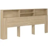 vidaXL Hoofdbordkast 220x19x103,5 cm sonoma eikenkleurig