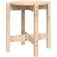 vidaXL Salontafel Ø 42,5x45 cm massief grenenhout