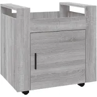 vidaXL Bureaukastje 60x45x60 cm bewerkt hout grijs sonoma eikenkleurig