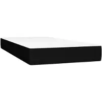 vidaXL - Pocketveringmatras - 90x190x20 - cm - stof - zwart