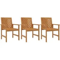 vidaXL Tuinstoelen 3 st massief acaciahout
