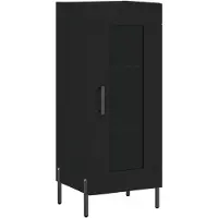 vidaXL Dressoir 34,5x34x90 cm bewerkt hout zwart