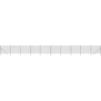 vidaXL Draadgaashek 2,2x25 m gegalvaniseerd staal antracietkleur