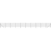 vidaXL Draadgaashek 1,6x25 m gegalvaniseerd staal antracietkleur