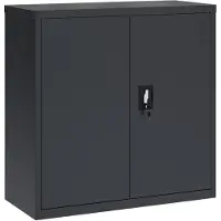 vidaXL Archiefkast 90x40x90 cm staal antracietkleurig