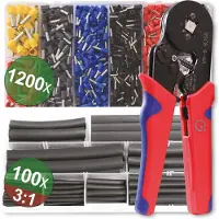 Quadrios 22T009 22T009 Krimptangset Adereindhulzen 0.25 tot 10 mm² Incl. assortiment adereindhulzen