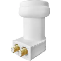 Megasat HD-Profi Twin LNB Aantal gebruikers: 2 Feed-opname: 40 mm vergulden aansluiting, Weerbestendig Wit