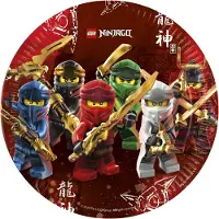 Globos Nordic Papieren Bordjes FSC Ninjago, 8st.