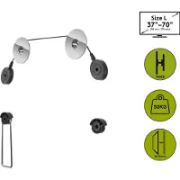Goobay Universal Fixed L muurbeugel voor schermen tot 70 inch / vast