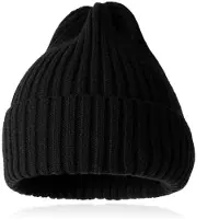 LGT JWLS Grof gebreide Beanie Muts Zwart - Ruim model