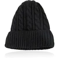 LGT JWLS Dames Beanie in Zwart met Kabelmotief