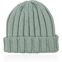 LGT JWLS Grofgebreide Dames Beanie met Omslagrand - Groen