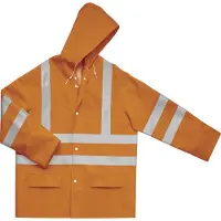 Delta Plus Signaalregenjack Van Polyester Met Polyurethaan Gecoate Buitenkant | Maat: XL