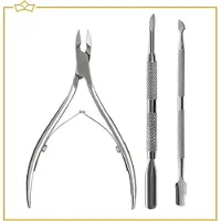Attrezzo Nagelknipper - Pedicureset - Met Nageltang en 4 soorten Bokkepootjes - Voor Verzorging van Nagels, Ingegroeide Teennagel, Kalknagels, Dikke Nagel