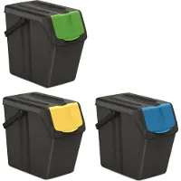 Keden Mülleimer Keden SORTI BOX - schwarzes Recycling