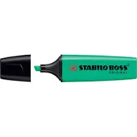 Stabilo BOSS ORIGINAL - Markeerstift - Hoogste Kwaliteit - Turquoise - Doos 10 Stuks