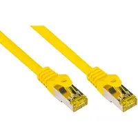GOOD CONNECTIONS RJ45 Patchkabel mitCat.7 Rohkabel und Rastnasenschutz (RNS), S/FTP, PiMF, halogenfrei, 600MHz, OFC