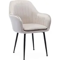 Sweeek Fauteuil, L57 x B59 x H84,5 Gebroken wit