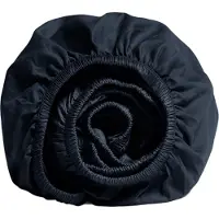 Yumeko Hoeslaken Katoen Satijn 90x200 Blauw - Eco, Bio & Fairtrade