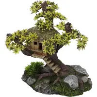 Ebi Aqua Della boomhut met planten (Andere objecten), Aquarium decoratie