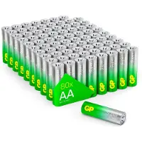 GP Alkaline Batterijen AA 1,5V (AA batterij, Mignon, R6, Penlite) - 80 stuks AA Batterijen