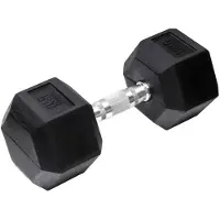 Orange Gym Halter Hex Dumbbell 18 KG Zwart