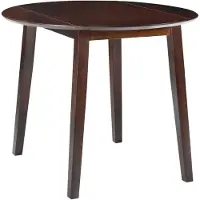 vidaXL Eettafel inklapbaar rond MDF bruin