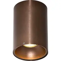 QAZQA Moderne opbouwspot donkerbrons GU10 50mm - Deep