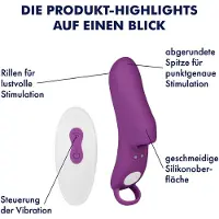EIS Sweet vingervibrator met afstandsbediening, 10,5 cm