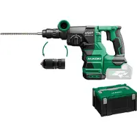 HiKOKI DH3628DCW2Z | Accu boor-breekhamer SDS Plus 36 V | 3,2 J | RFC | incl. boorhouder | Zonder accu's & lader | in HSC IV koffer - DH3628DCW2Z