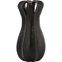 Light & Living Vaas deco Ø23x43 cm ABAJO mat zwart (Zwart, 23x43x23cm)