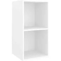 vidaXL Tv-wandmeubel 37x37x72 cm bewerkt hout wit