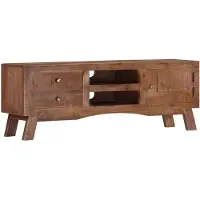 vidaXL Tv-meubel 110x30x40 cm ruw mangohout