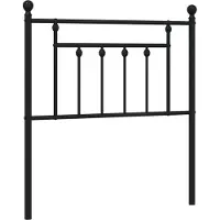 vidaXL Vervangend hoofdbord 80 cm metaal zwart
