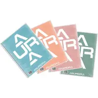 Aurora collegeblok A4, 70 g/m², geruit 5 mm, 80 vel 10 stuks