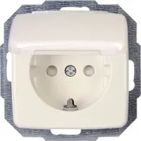 Kopp Einsatz Steckdose RIVO Reinweiß (RAL 9010) 945217086