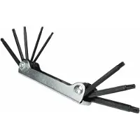BRÜDER MANNESMANN Torx sleutelset 8-delig - metaal - T9 t/m T40 - uitklapbaar