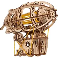 Wooden City Houten 3D Model - Steampunk Zeppelin