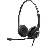 Epos headset IMPACT SC 268, stereo, bedraad EasyDisconnect, binaurale hoofdtelefoon met hoofdband, voor smalbandtelefoons, incl. tasje