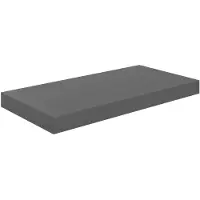 vidaXL Wandschap zwevend 50x23,5x3,8 cm MDF hoogglans grijs