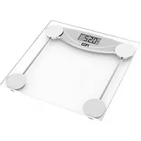 EDM Digitale personenweegschaal Kristall, zwart, 180 kg (26 x 26 x 2 cm)