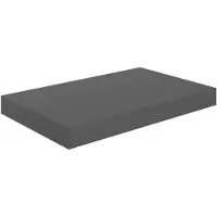 vidaXL Wandschap zwevend 40x23,5x3,8 cm MDF hoogglans grijs